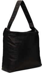 YOHJI YAMAMOTO Black Washed Horse Leather 2Way Bag