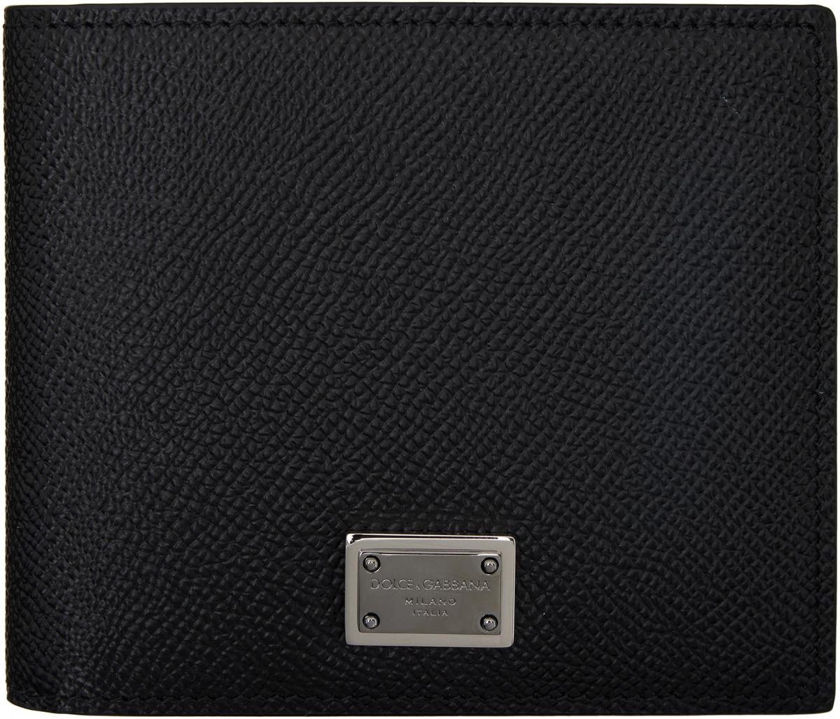 Dolce&Gabbana Black Dauphine Calfskin Wallet