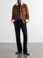 TOM FORD - Slim-Leg Wool-Twill Trousers - Black