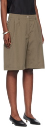 OUR LEGACY Khaki Ponte Shorts