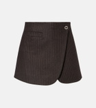 Coperni Pinstripe wrap skirt