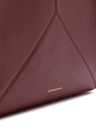 Victoria Beckham Victoria Small Panelled Leather Tote - Burgundy - One Size