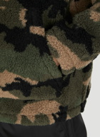 Camouflage Fleece Jacket in Green