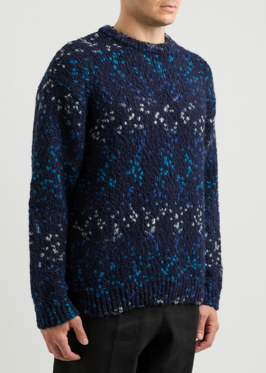 トップス NKNIT pattern KNIT GRAY/NAVY NKNIT pattern knit ハートニット GRAY NAVY 新品 - メルカリ