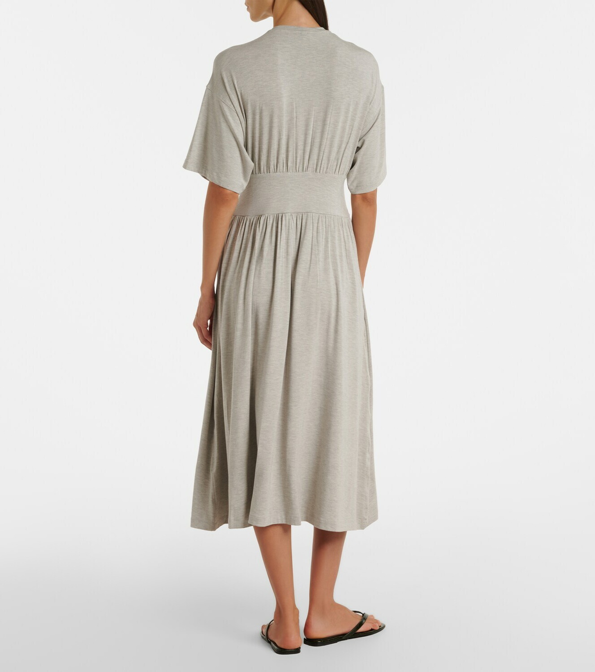 Toteme Jersey gathered midi dress