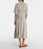 Toteme Jersey gathered midi dress