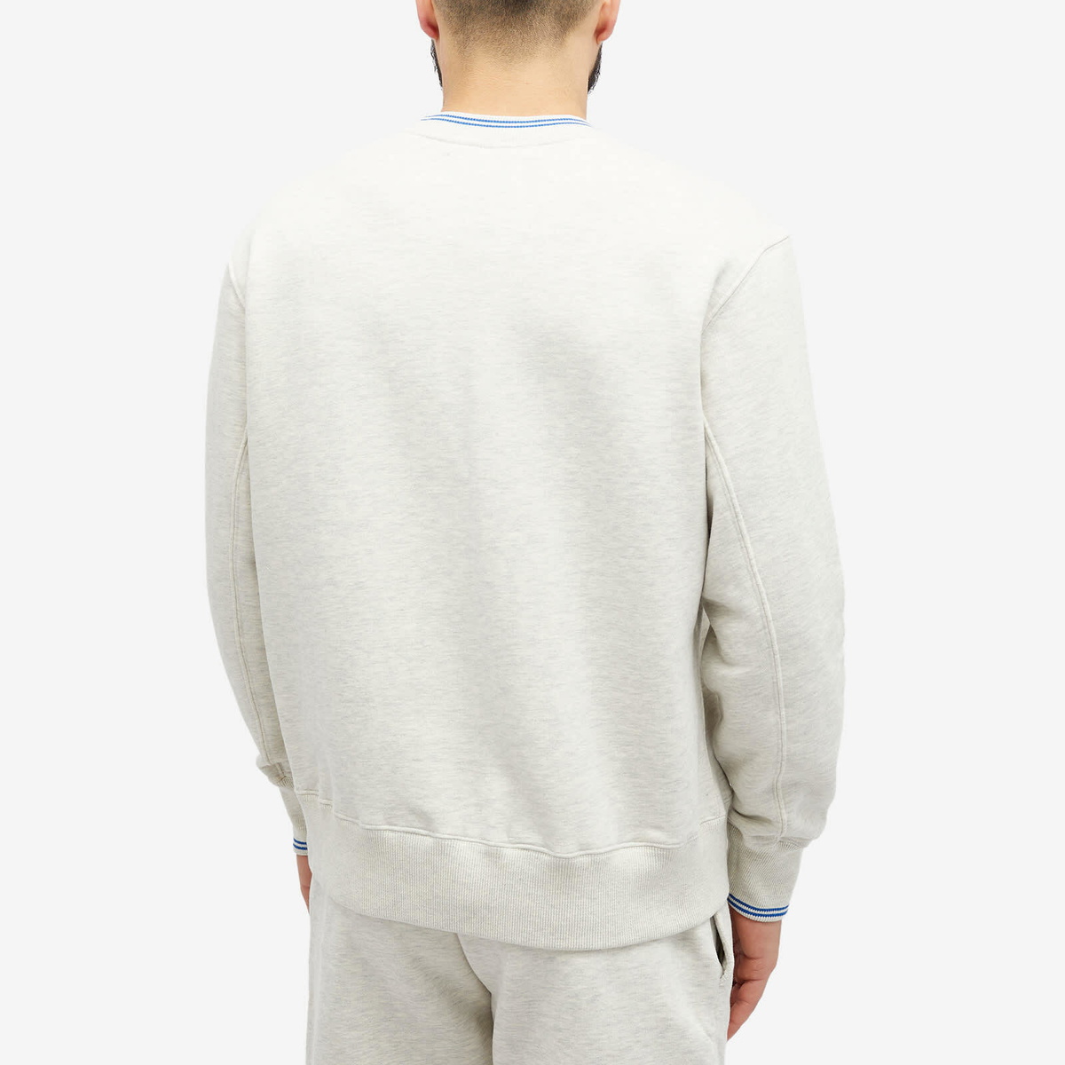 Autry Men's Embossed Outline Logo Crew Sweat in Melange