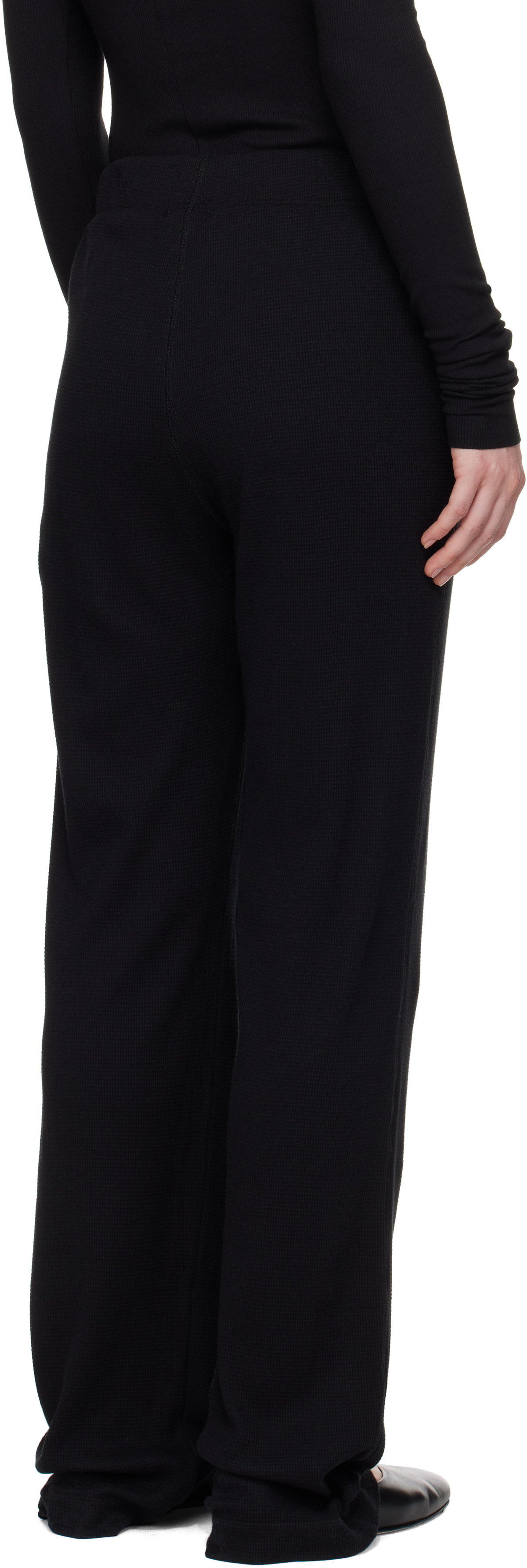 ÉTERNE Black Thermal Lounge Pants
