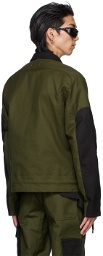 ADYAR SSENSE Exclusive Khaki & Black Cropped Trench Jacket