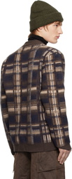 Holzweiler Brown Covert Check Cardigan