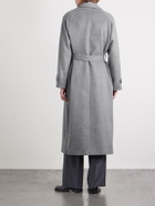 Saman Amel - Belted Wool Overcoat - Gray