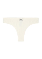 Love Stories Lima Ribbed Cotton-blend Thong Off White