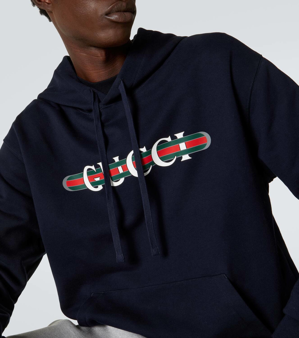Gucci Logo cotton jersey hoodie Gucci
