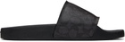 Coach 1941 Black Coated Canvas Pool Slides