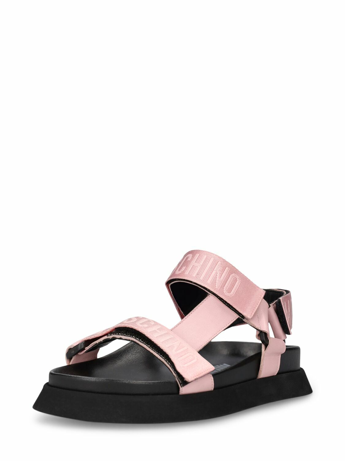 MOSCHINO - 40mm Tech Flat Sandals Moschino