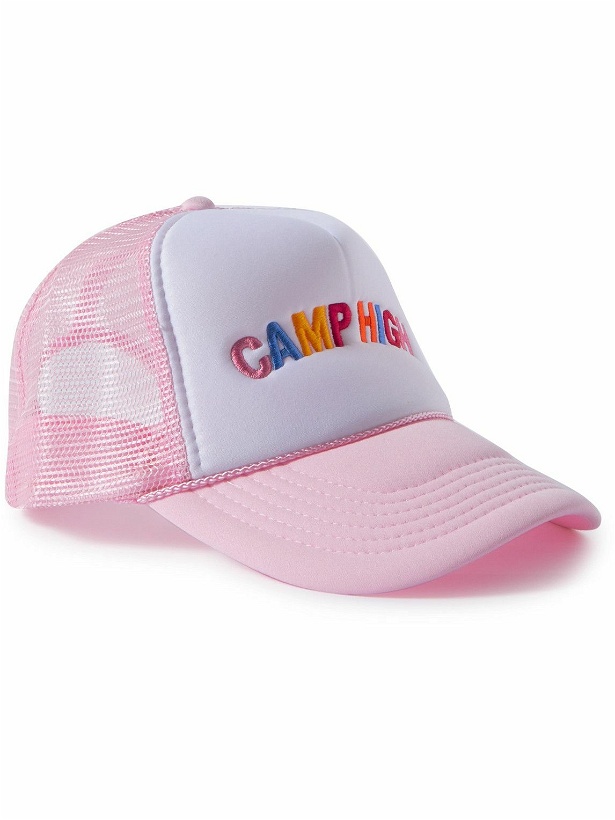 Photo: Camp High - Camp High Will Rogers Embroidered Cotton-Twill and Mesh Trucker Hat