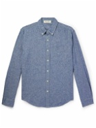 Alex Mill - Button-Down Collar Linen and Cotton-Blend Chambray Shirt - Blue