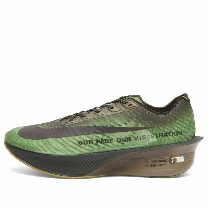 Photo: Nike Running Men's Nike Vaporfly 4 Premium Sneaker in Chlorophyll/Burgundy Ash