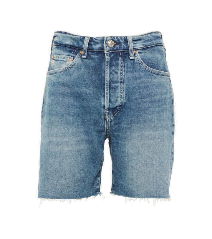 Photo: AG Jeans High-rise denim shorts