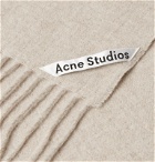 Acne Studios - Canada Fringed Mélange Wool Scarf - Neutrals