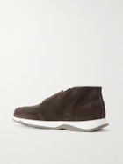 Berluti - Echappée Suede Slip-On Sneakers - Brown
