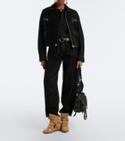 Isabel Marant Bekett leather and suede wedge sneakers