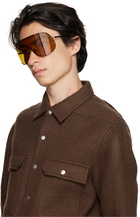 Rick Owens Black Shield Sunglasses