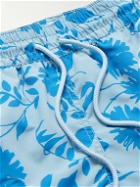 Atalaye - Altura Mid-Length Printed Recycled Swim Shorts - Blue