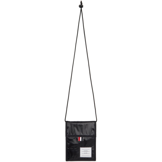 Photo: Thom Browne Black Medium Neck Pouch