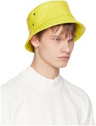Bottega Veneta Yellow Intrecciato Bucket Hat