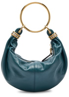 Chloe Bracelet Grained Leather top Handle bag - Blue - One Size