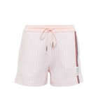 Thom Browne - Striped cotton shorts