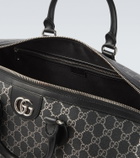 Gucci GG leather-trimmed duffel bag
