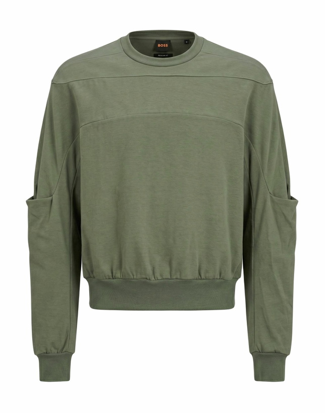 Photo: Rick Owens Mens Sweatshirt Military in Green
