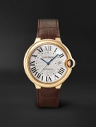 Cartier - Ballon Bleu de Cartier Automatic 42mm 18-Karat Pink Gold and Alligator Watch, Ref. No. CRWGBB0030