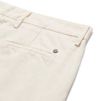 NN07 - Karl Slim-Fit Cotton and Linen-Blend Trousers - Men - Off-white