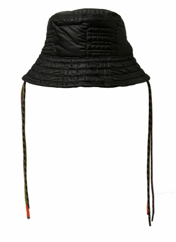 Photo: Multicord Quilted Bucket Hat in Black