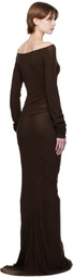 Holzweiler Brown Estella Solid Maxi Dress