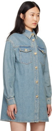 Moschino Blue Teddy Bear Denim Shirt
