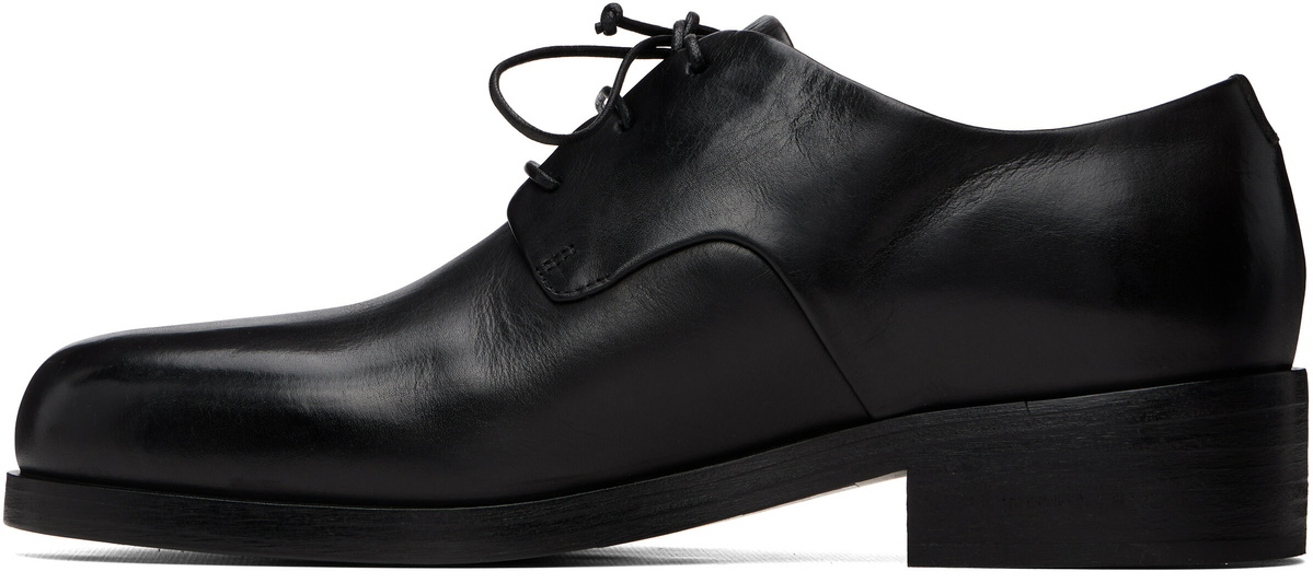 Marsèll Black Gnocco Soft Pebbled Leather Derbys