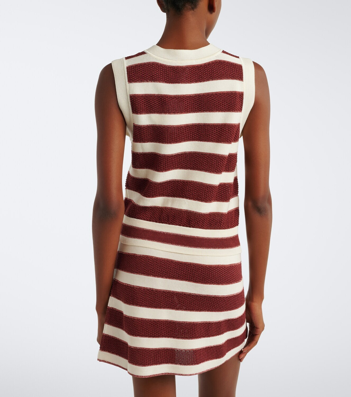 Eres Divergent striped cotton-blend top