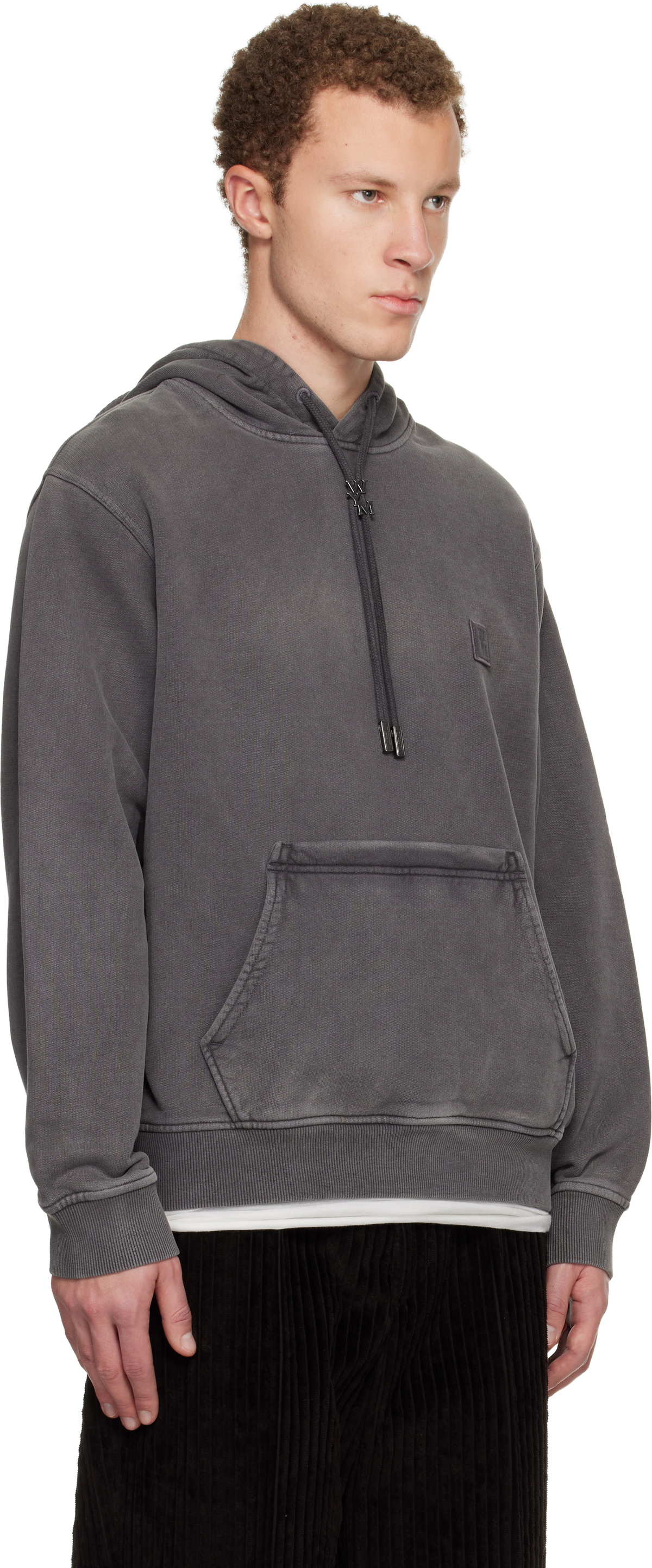 WOOYOUNGMI Gray Back Logo Hoodie