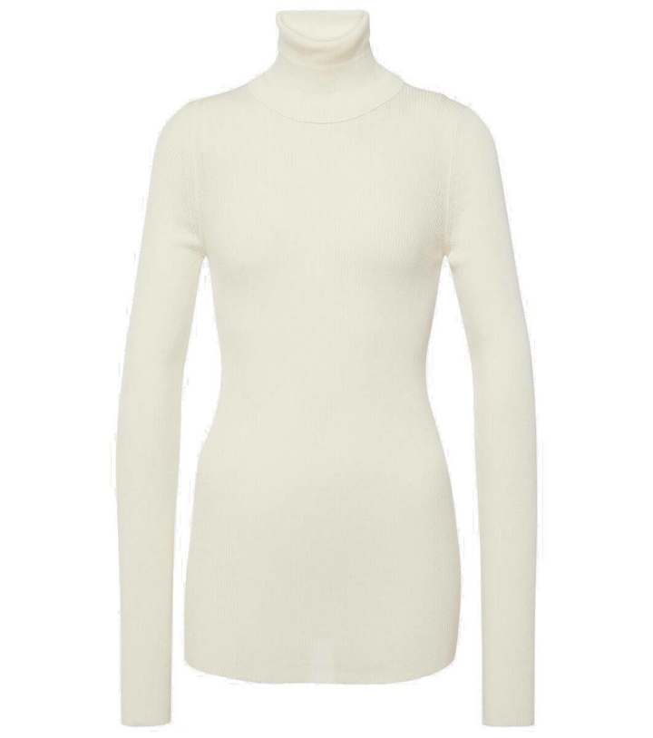 Photo: Tod's Ribbed-knit cotton turtleneck top