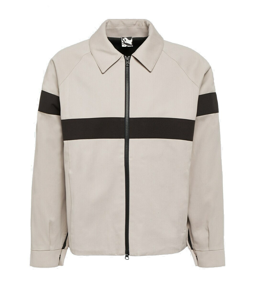 GR10K Gray Cotton Jackets And Coat main image 1
