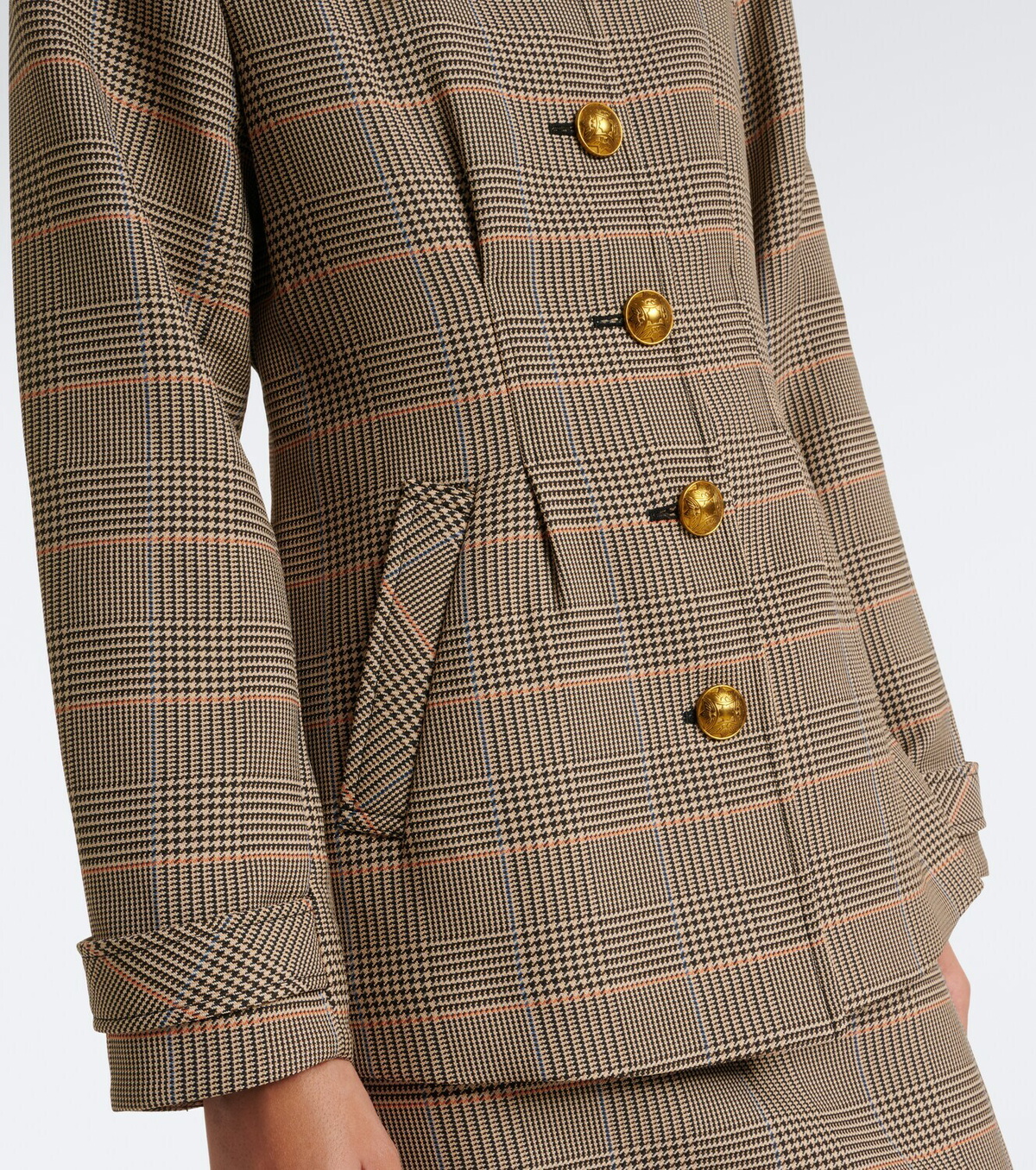 Veronica Beard Severine Prince of Wales check jacket