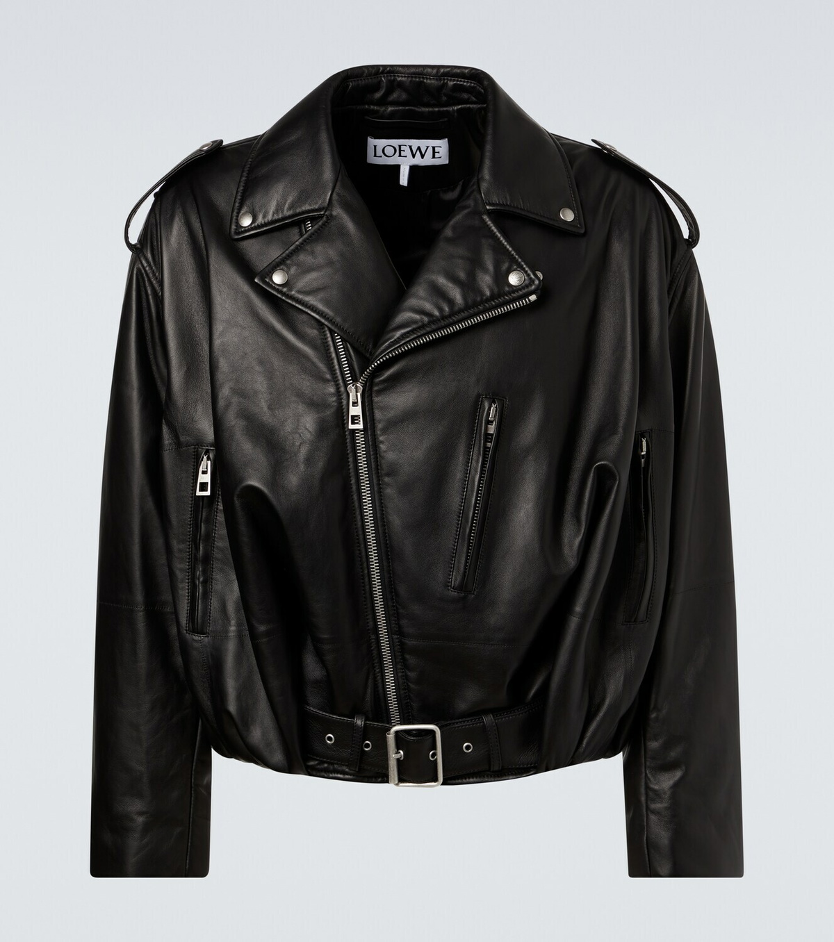 Loewe Balloon leather biker jacket