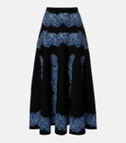 Ulla Johnson Alessia knitted jacquard midi skirt