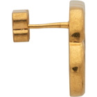 Balenciaga Gold Small BB Stud Earrings