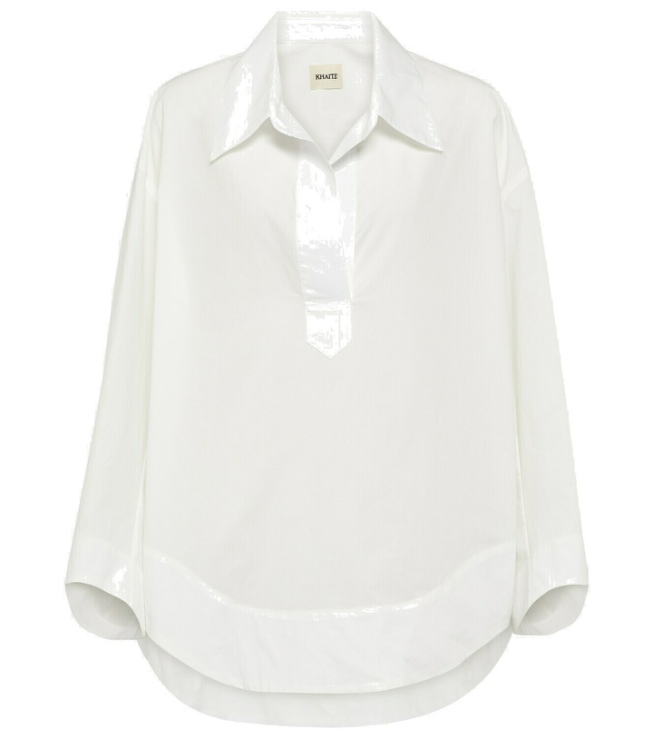 Photo: Khaite Melan cotton poplin shirt