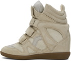 Isabel Marant Beige Beckett Sneakers